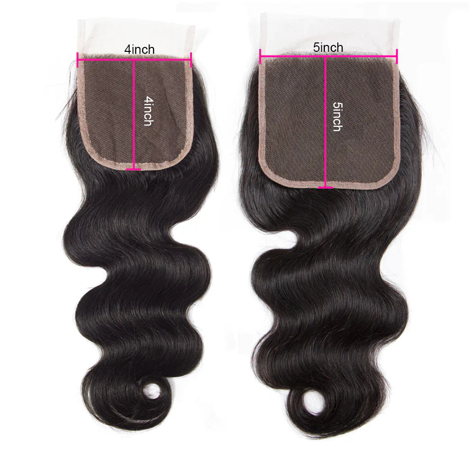 Virgin Body Wave Closure - Pick a Size
